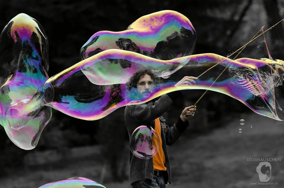 Seifenblasen mit Dr. Bubbles Bild, Seifenblasen mit Dr. Bubbles